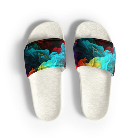 Women's tie-dye slides