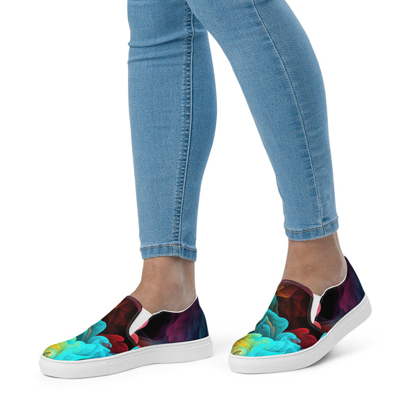 Women’s slip-on canvas tie-dye shoes